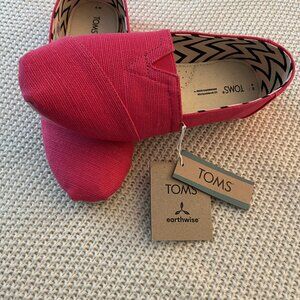 Toms shoes. Size 7. Color is "Raspberry Heritage Canvas. New with tags.